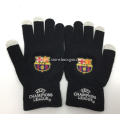 Custom Futbol Club Barcelona Knitted Gloves